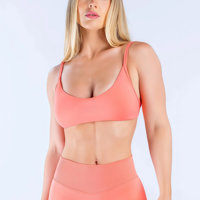 Pilates Yoga Wrap Top - Бюстгальтер HISTELLO Impact с круглым вырезом