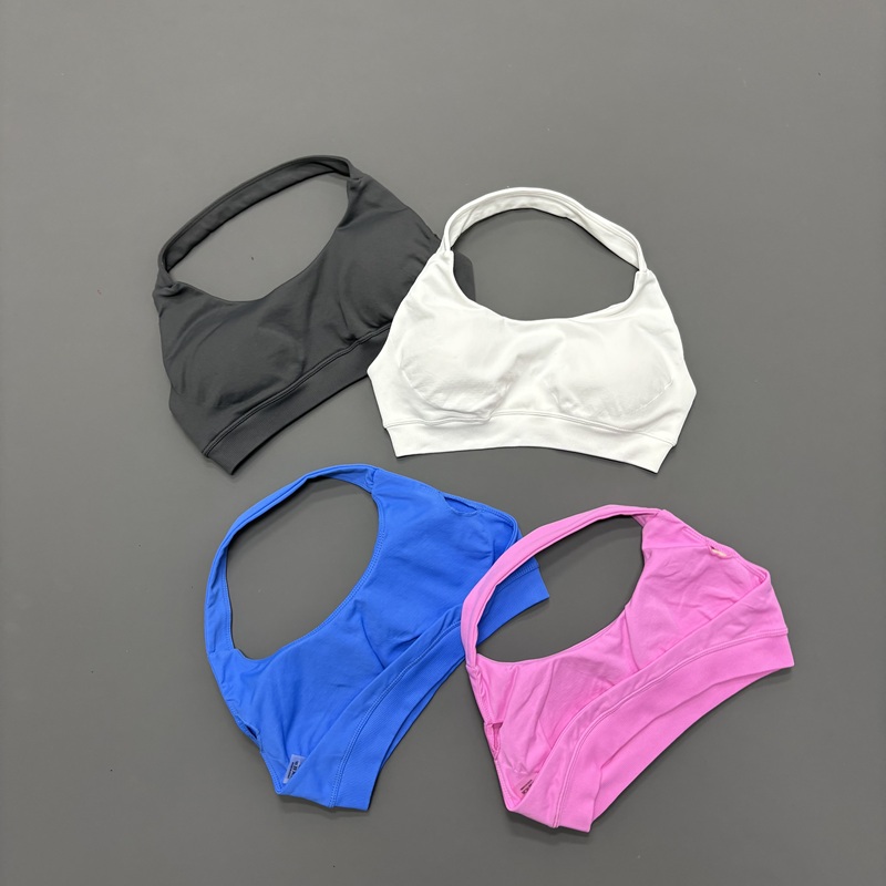 Pilates Yoga Wrap Top - Бесшовный спортивный бюстгальтер HISTELLO с открытой
