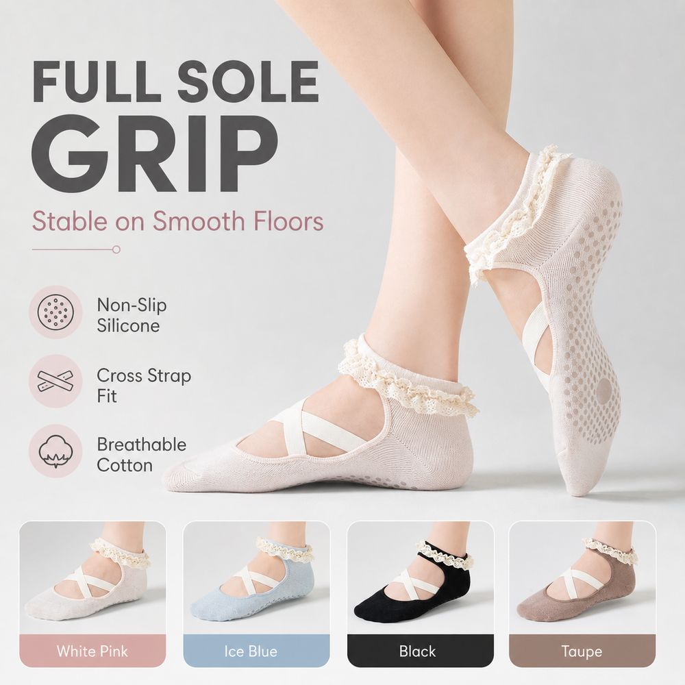 Новые нескользящие носки для й – обзор и цена Pilates Ankle Strap